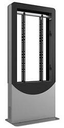 46 Inch Peerless KIPC2556B Back-to-Back Portrait Kiosk Enclosure